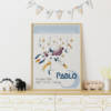 Cosmique_mockup affiche bleue Affiche de naissance - Cosmique