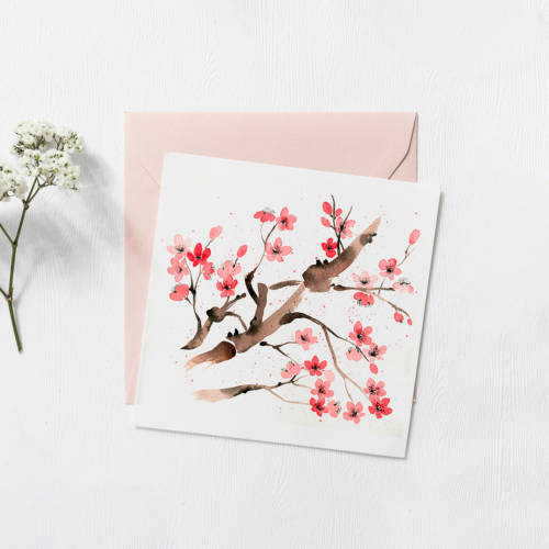 Carte - Fleurs de cerisier