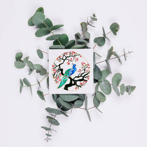 Carte - Le paon