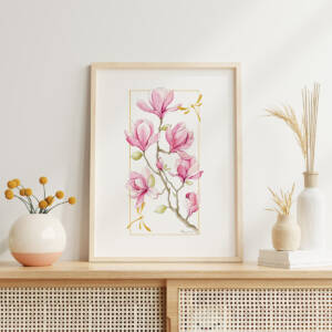 Affiche - Ikebana | Les magnolias