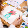Bouquet fleuri à l'aquarelle