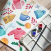 Atelier aquarelle inspiration hiver_couv 2027.01 | GOÛTER AQUARELLE Ambiance d'hiver