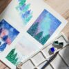 2027.01 | AQUARELLE Mini-paysages d'hiver