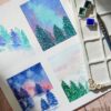 2027.01 | AQUARELLE Mini-paysages d'hiver