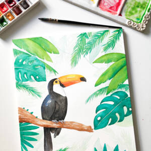 Jungle à l'aquarelle | Villefranche