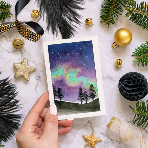 Petit déj' Atelier | Mini-paysages d'hiver à l'aquarelle