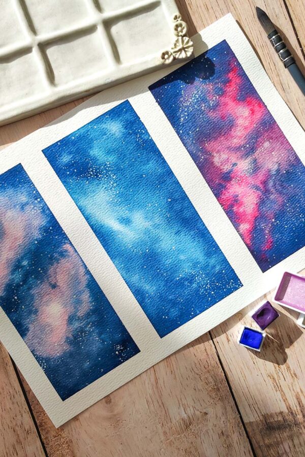 Atelier aquarelle cosmos_1 2027.02 | AQUARELLE Fantastique cosmos