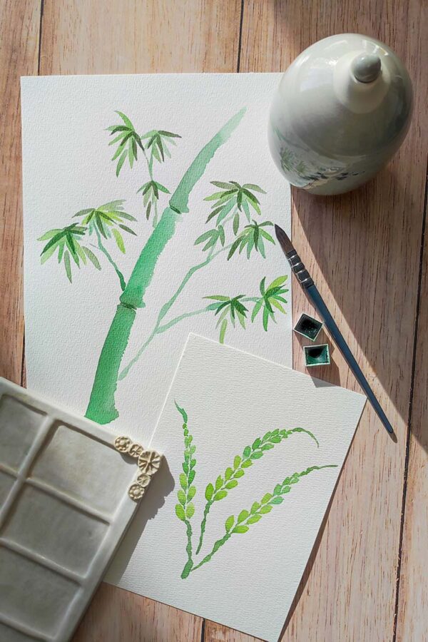 Atelier aquarelle sumie_1 2027.03 | AQUARELLE Inspiration Sumi-e