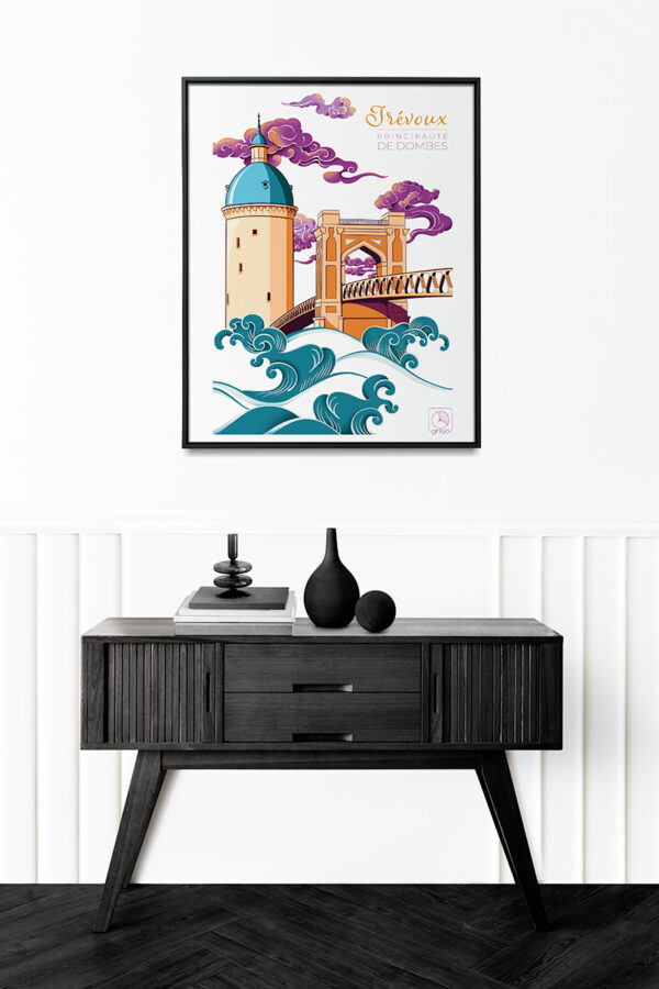 Affiche - Couleurs beaujolaises | Trévoux