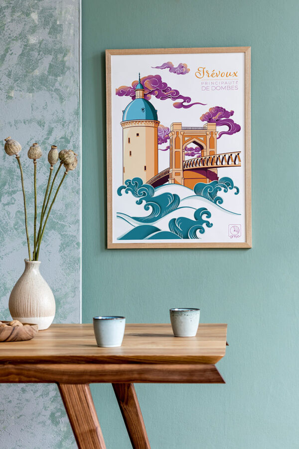 Affiche - Couleurs beaujolaises | Trévoux