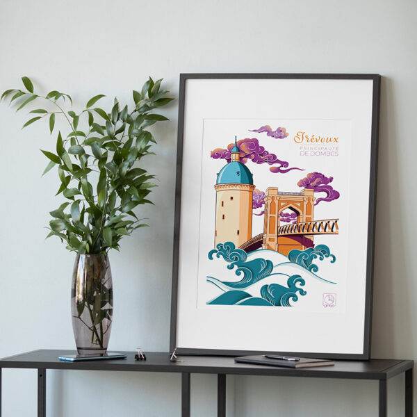Affiche - Couleurs beaujolaises | Trévoux