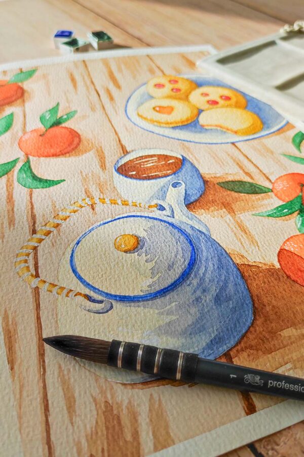 Atelier aquarelle goûter cosy_4 2027.03 | GOÛTER AQUARELLE Goûter cosy