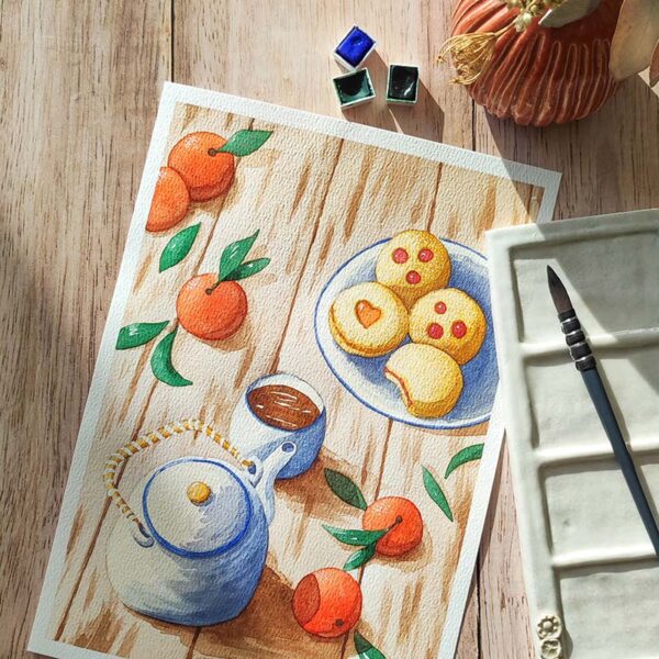 Atelier aquarelle goûter cosy_couv 2027.03 | GOÛTER AQUARELLE Goûter cosy