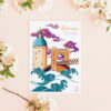 Carte illustrée Trévoux Beaujolais Dombes Saone Déco Carte - Couleurs beaujolaises | Trévoux