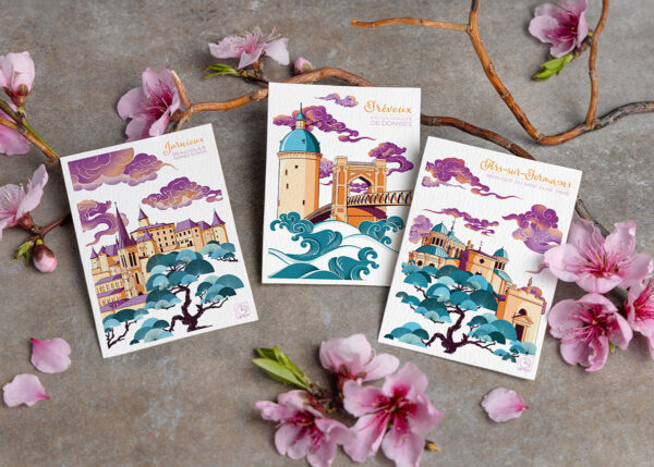 Couleurs beaujolaises 3 cartes_02 Carte - Couleurs beaujolaises | Ars-sur-Formans