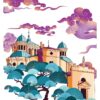 Illustration Ars sur Formans Beaujolais Dombes Carte - Couleurs beaujolaises | Ars-sur-Formans